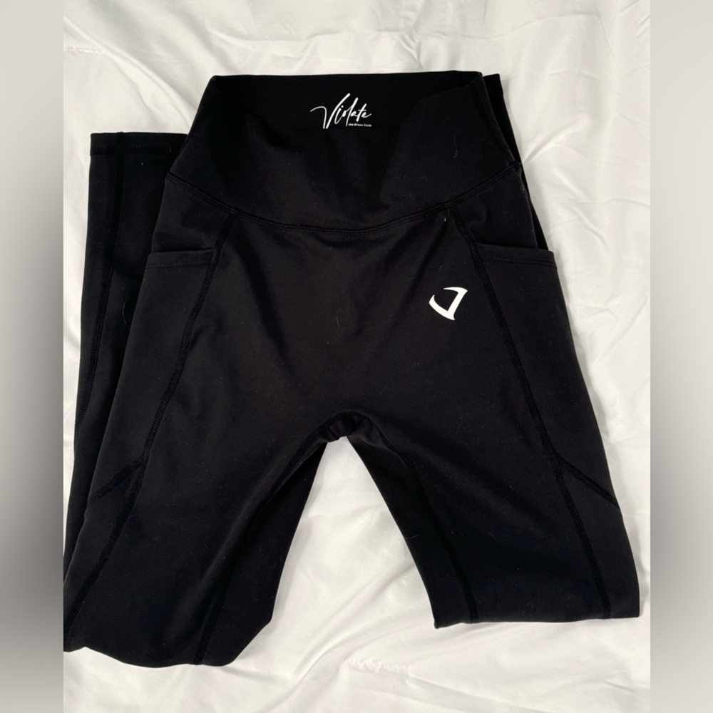 Violate the dress code leggings size medium black. Brand new